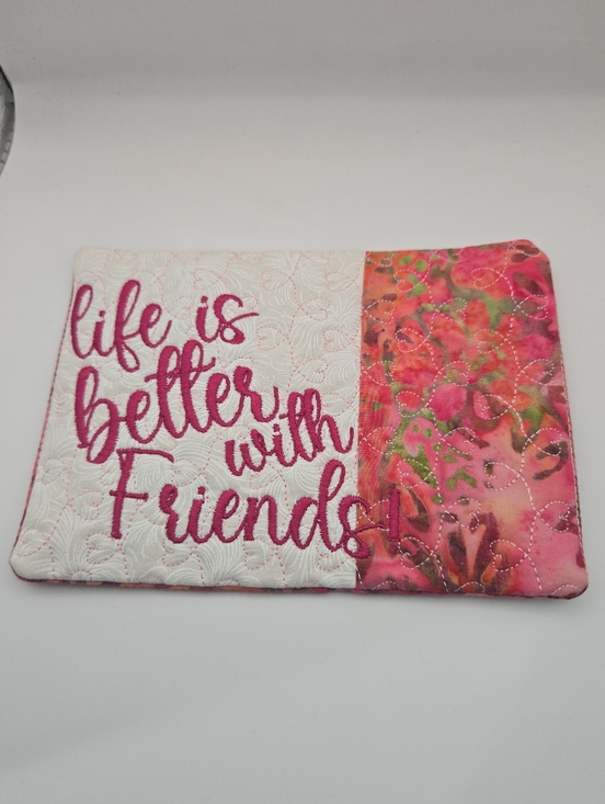 Handmade Handbags - Handmade Embroidered. Fabric Pouch